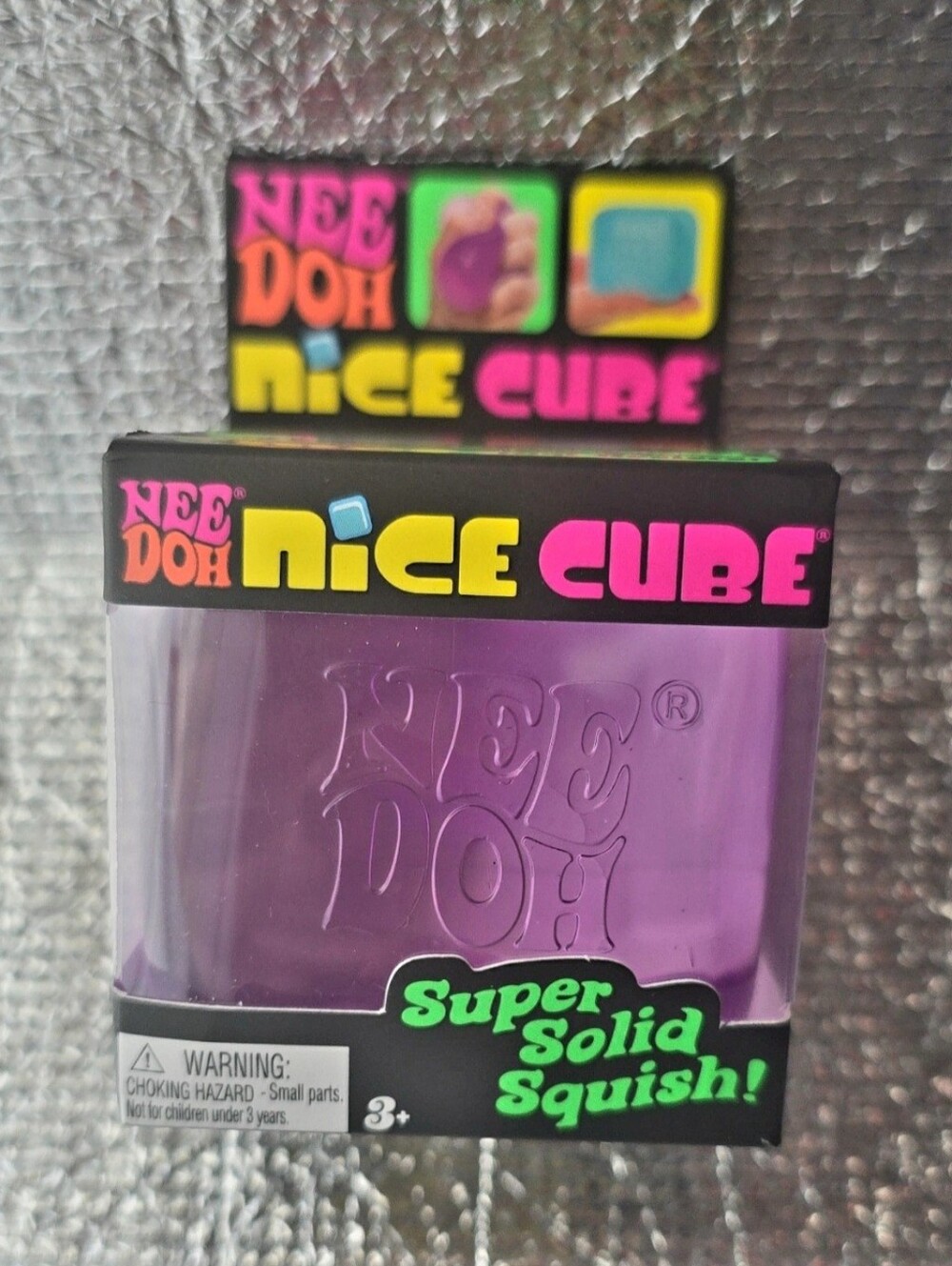 NeeDoh Nice Cube Purple Super Solid Squish